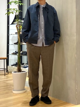 「PENDLETON（ペンドルトン）のアイテム（パンツ）」を使った、ショウゴさん（メンズ・182cm）の秋コーディネート