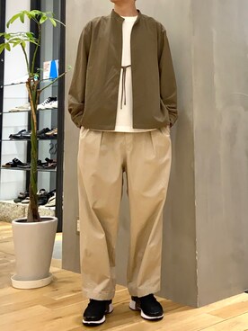 「はじめましてコーデ」｜「アイテム（ブルゾン）」を使った、ショウゴさん（メンズ・182cm）の春コーディネート