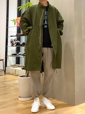 「URBAN RESEARCH DOORS」｜「アイテム（モッズコート）」を使った、ショウゴさん（メンズ・182cm）の冬コーディネート