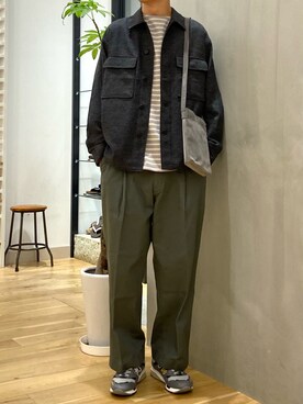 「PENDLETON（ペンドルトン）のアイテム（その他アウター）」を使った、ショウゴさん（メンズ・182cm）の秋コーディネート
