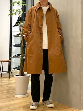 「グラミチ」｜「アイテム（その他アウター）」を使った、ショウゴさん（メンズ・182cm）の秋コーディネート