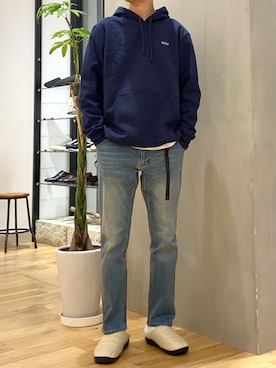 「グラミチ」｜「アイテム（その他）」を使った、ショウゴさん（メンズ・182cm）の冬コーディネート