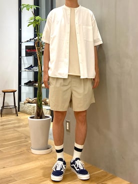 「VANS（バンズ）のアイテム（その他）」を使った、ショウゴさん（メンズ・182cm）の夏コーディネート