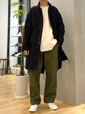 「URBAN RESEARCH DOORS」｜「アイテム（モッズコート）」を使った、ショウゴさん（メンズ・182cm）の春コーディネート