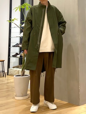「URBAN RESEARCH DOORS」｜「アイテム（モッズコート）」を使った、ショウゴさん（メンズ・182cm）の冬コーディネート