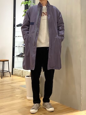 「URBAN RESEARCH DOORS」｜「アイテム（モッズコート）」を使った、ショウゴさん（メンズ・182cm）の冬コーディネート