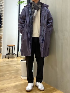 「URBAN RESEARCH DOORS」｜「アイテム（モッズコート）」を使った、ショウゴさん（メンズ・182cm）の冬コーディネート