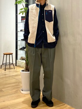 「patagonia」｜「アイテム（その他シューズ）」を使った、ショウゴさん（メンズ・182cm）の秋コーディネート
