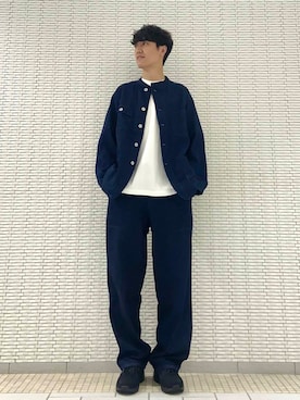 「アイテム（デニムジャケット）」を使った、ショウゴさん（メンズ・182cm）の夏コーディネート