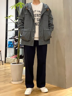 「SIERRA DESIGNS（シェラデザイン）のアイテム（マウンテンパーカー）」を使った、ショウゴさん（メンズ・182cm）の春コーディネート
