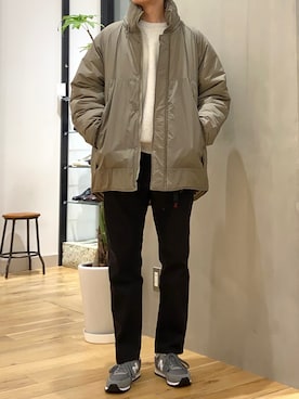 「EKAL（エカル）のアイテム（ブルゾン）」を使った、ショウゴさん（メンズ・182cm）の冬コーディネート