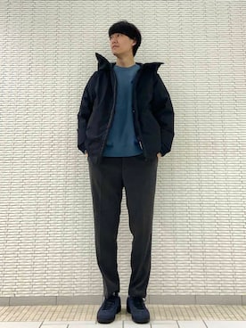 「アイテム（ダウンジャケット/コート）」を使った、ショウゴさん（メンズ・182cm）の冬コーディネート