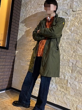 「ミニタリー」｜「アイテム（ジャケット/アウター）」を使った、まきくんさん（メンズ・173cm）の冬コーディネート