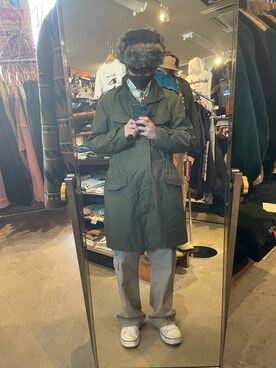 「ミニタリー」｜「アイテム（ジャケット/アウター）」を使った、まきくんさん（メンズ・173cm）の冬コーディネート