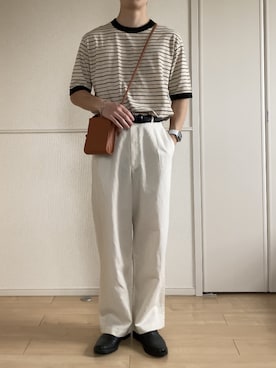 「ボーター」｜「アイテム（アクセサリー）」を使った、いっせいさん（メンズ・170cm）の夏コーディネート