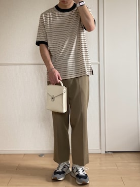 「MHL.」｜「アイテム（アクセサリー）」を使った、いっせいさん（メンズ・170cm）の夏コーディネート