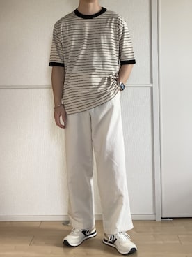 「MHL.」｜「アイテム（アクセサリー）」を使った、いっせいさん（メンズ・170cm）の夏コーディネート