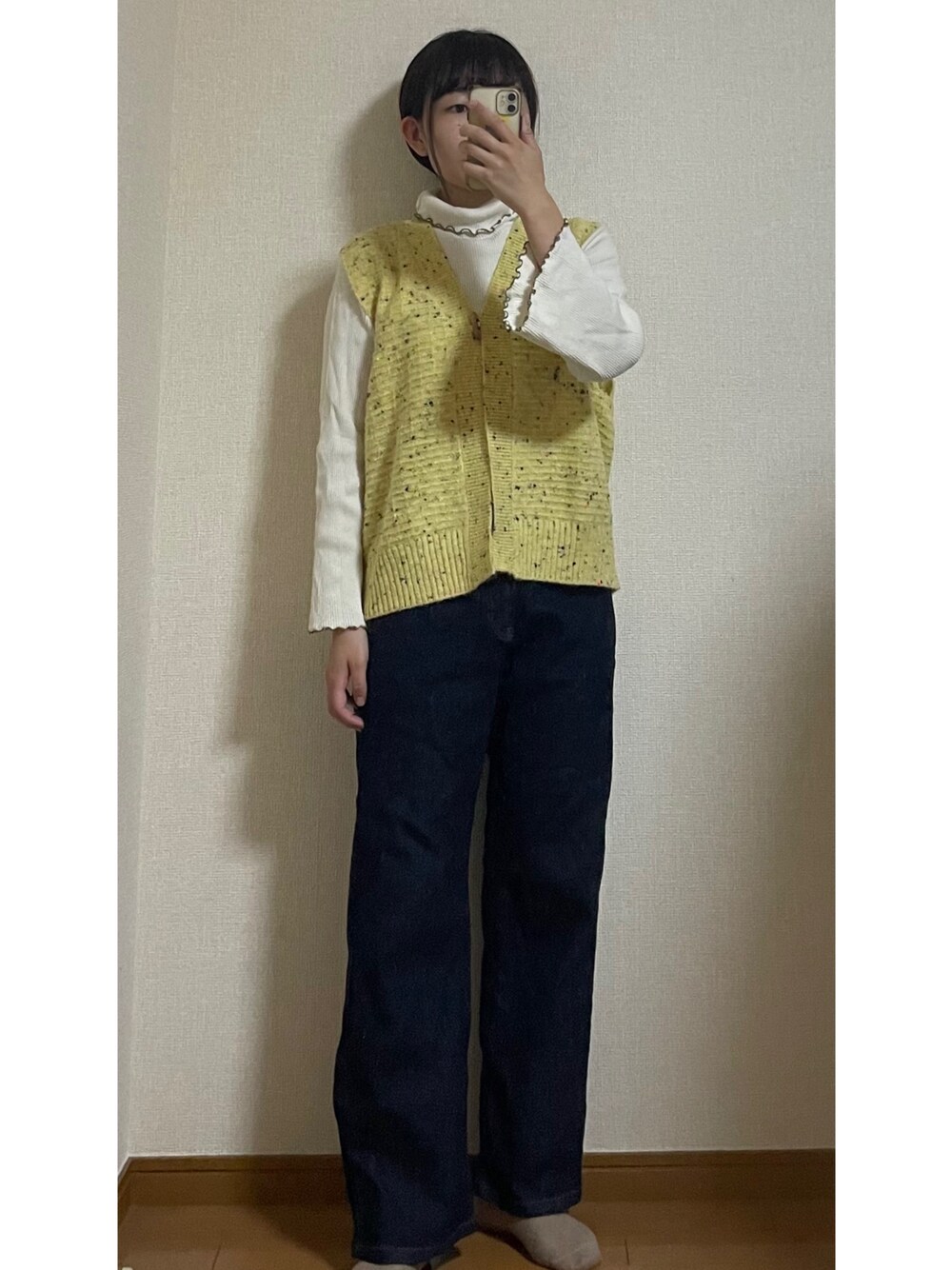 eaphi ウェーブデザインデニム WAVE DESIGN HIGH WAIST DENIM