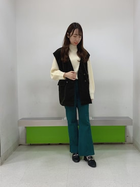 w closet】(F)コーデュロイジャケット/カジュアル/ゆるだぼアウター w 