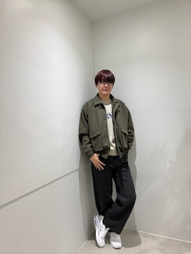 「アイテム（ブルゾン）」を使った、kokiさん（メンズ・181cm・10代）の冬コーディネート