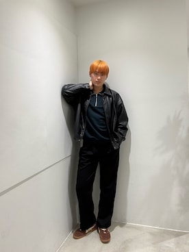 「アイテム（ブルゾン）」を使った、kokiさん（メンズ・181cm・10代）の冬コーディネート