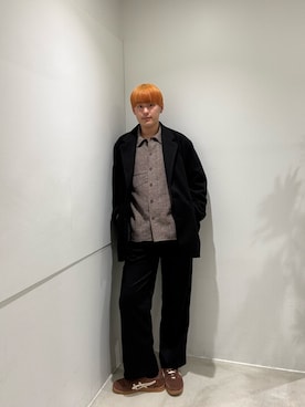 「アイテム（テーラードジャケット）」を使った、kokiさん（メンズ・181cm・10代）の冬コーディネート