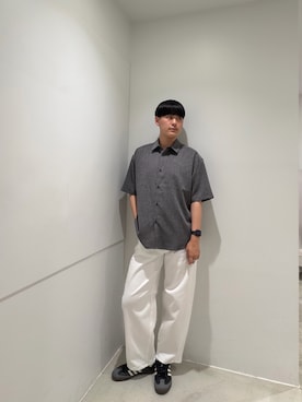 「SENSE OF PLACE by URBAN RESEARCH(センスオブプレイスバイアーバンリサーチ)のアソートバレルレッグデニムパンツ(デニムパンツ、ホワイト系)」を使った、kokiさん(メンズ・181cm)の夏コーディネート
