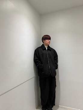 「SENSE OF PLACE by URBAN RESEARCH（センスオブプレイスバイアーバンリサーチ）の『一部WEB限定カラー』『洗濯可/毛玉防止』ストレッチモックネックニット（ニット/セーター）」を使った、kokiさん（メンズ・181cm・10代）の秋コーディネート