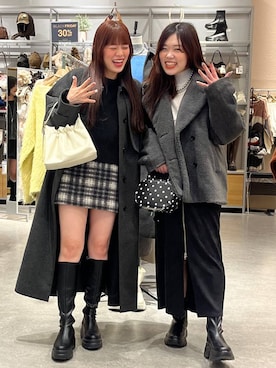 「アイテム（その他アウター）」を使った、こるちゃんさん（レディース・158cm・20代）の冬コーディネート