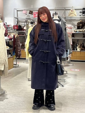 「アイテム（ダッフルコート）」を使った、こるちゃんさん（レディース・158cm・20代）の冬コーディネート