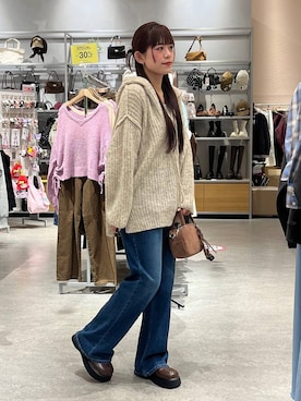 「LOWRYS FARM（ローリーズファーム）のアイテム（タンクトップ）」を使った、こるちゃんさん（レディース・158cm）の秋コーディネート