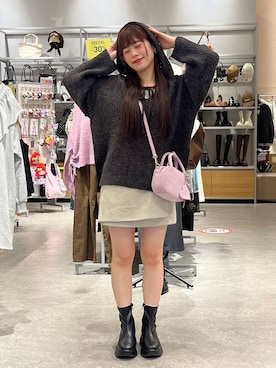 「LOWRYS FARM（ローリーズファーム）のアイテム（タンクトップ）」を使った、こるちゃんさん（レディース・158cm）の秋コーディネート