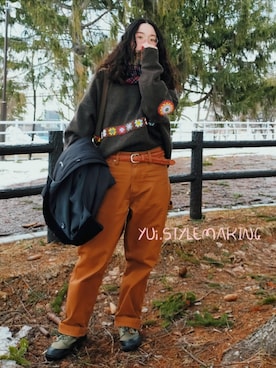 「ハンドメイド」｜GrandmaYUiさん（レディース・165cm）の春コーディネート