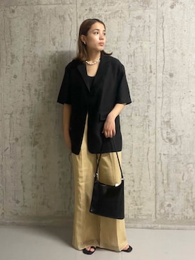 「綺麗めコーデ」｜「アイテム（アクセサリー）」を使った、kiraraさん（レディース・156cm）の春コーディネート