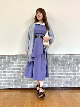 「axes femme（アクシーズファム）のストラップラメリブタンク（タンクトップ）」を使った、まりさん（レディース・157cm）の夏コーディネート