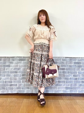 「axes femme（アクシーズファム）のアイテム」を使った、まりさん（レディース・157cm）の夏コーディネート