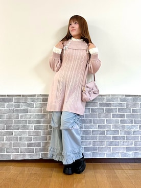 「アイテム（チュニック）」を使った、まりさん（レディース・157cm）の秋コーディネート