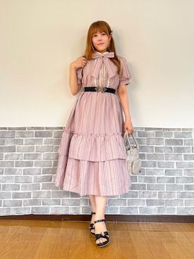 「アイテム（バレッタ/ヘアクリップ、その他）」を使った、まりさん（レディース・157cm）の夏コーディネート