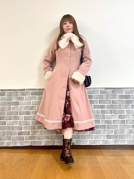 「アイテム（ダッフルコート）」を使った、まりさん（レディース・157cm）の秋コーディネート