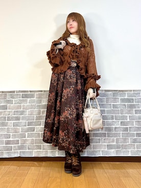 「アイテム（手袋）」を使った、まりさん（レディース・157cm）の冬コーディネート