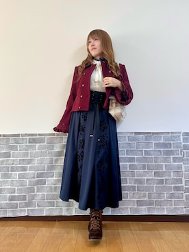 「アイテム（ピーコート）」を使った、まりさん（レディース・157cm）の冬コーディネート