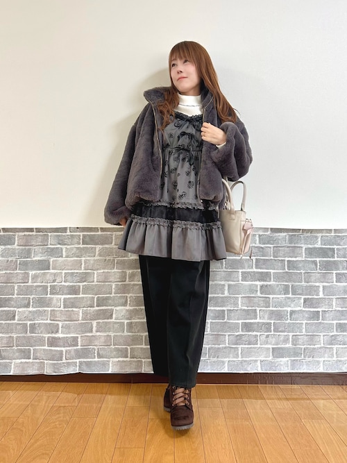 ラビットライクファーコート（その他アウター）｜axes femme