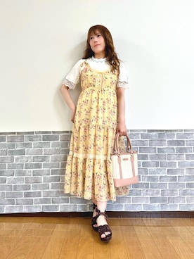「axes femme（アクシーズファム）のアイテム」を使った、まりさん（レディース・157cm）の夏コーディネート