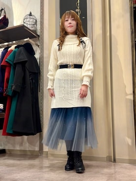 「アイテム（アンダーウェア）」を使った、まりさん（レディース・157cm）の冬コーディネート