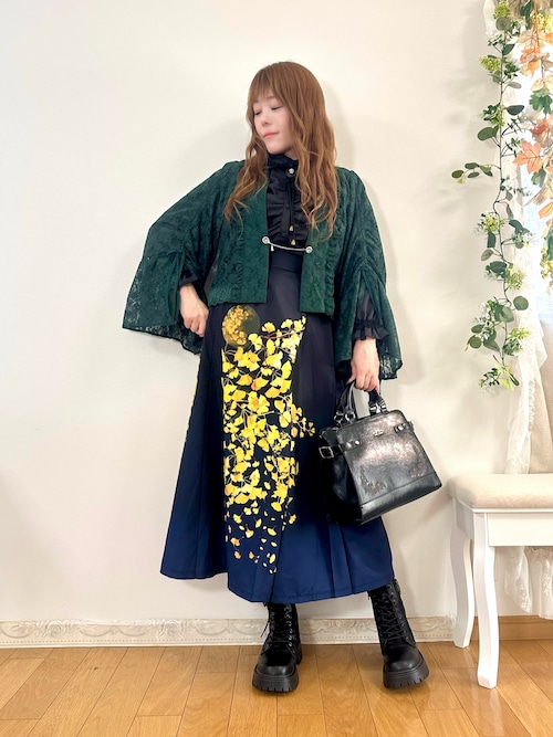 セール】紅葉柄スカート（スカート）｜axes femme（アクシーズファム