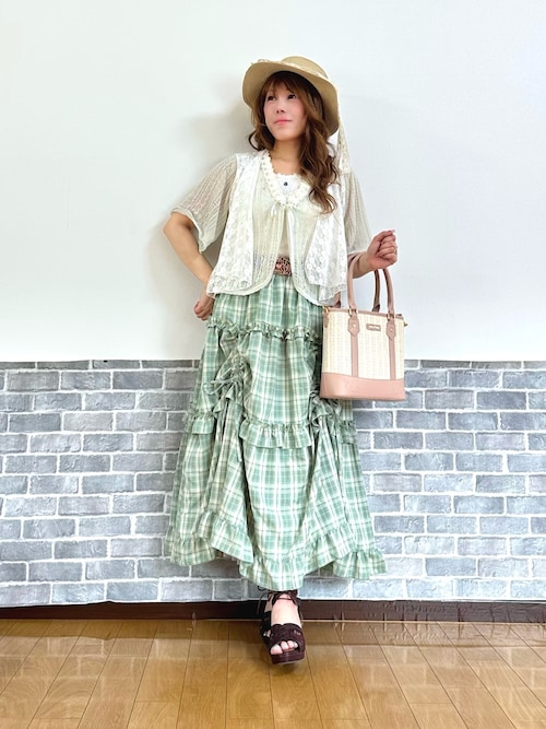 axes femme 11点 まとめ売り ワンピース スカート チェックリボンドッキングワンピース[品番：IGAW0005880]｜axes