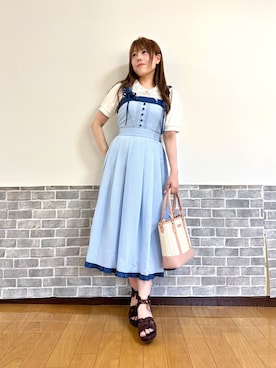 「axes femme（アクシーズファム）のアイテム」を使った、まりさん（レディース・157cm）の夏コーディネート
