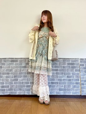 「myu:loret（ミュウロレット）のアイテム」を使った、まりさん（レディース・157cm）の春コーディネート