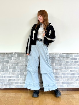 「アイテム（その他アウター）」を使った、まりさん（レディース・157cm）の秋コーディネート
