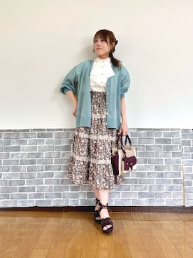 「axes femme（アクシーズファム）のアイテム（サンダル）」を使った、まりさん（レディース・157cm）の夏コーディネート